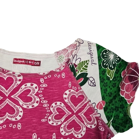 Designual La Vida Es Chula Patchwork Dress Size 13/14 Juniors‎ - Picture 2 of 10